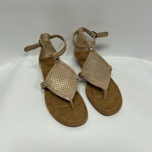 Koolaburra Tan Perforated Sandals